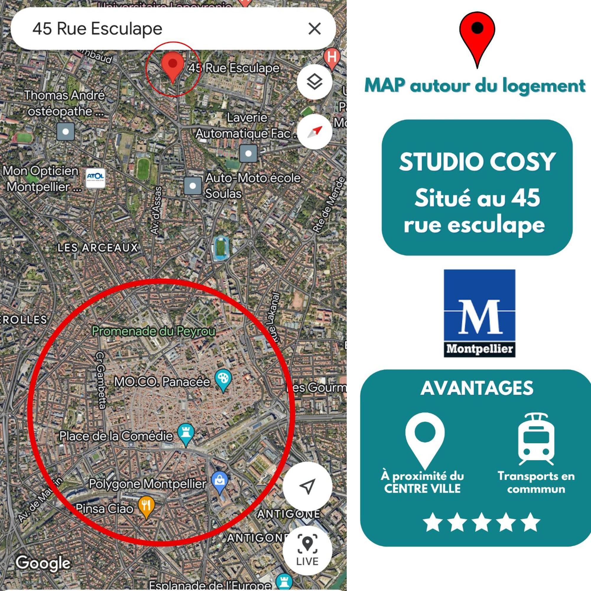 Cosy Studio Hopitaux-Facultes Lägenhet Montpellier Exteriör bild